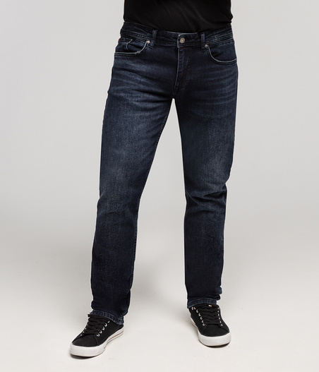 Jeansy męskie comfort slim DENZEL 2701 BLUE BLACK USED