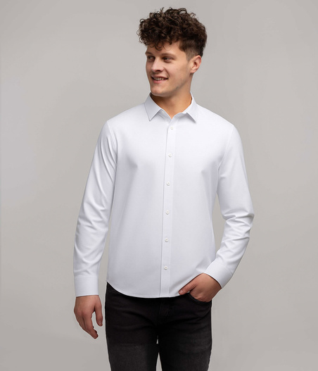 Koszula męska slim LIAM 1000 WHITE