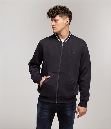 Bluza rozpinana z małą stójką HILL 5161 DARK NAVY