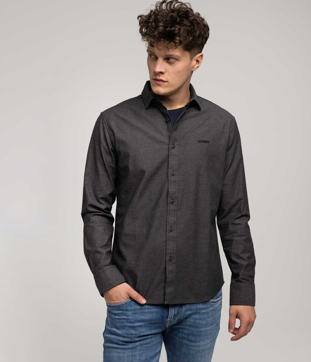 Koszula męska slim LIAM DOBBY GREY