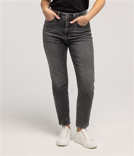Jeansy damskie mom jeans MATEA 9840 GREY USED