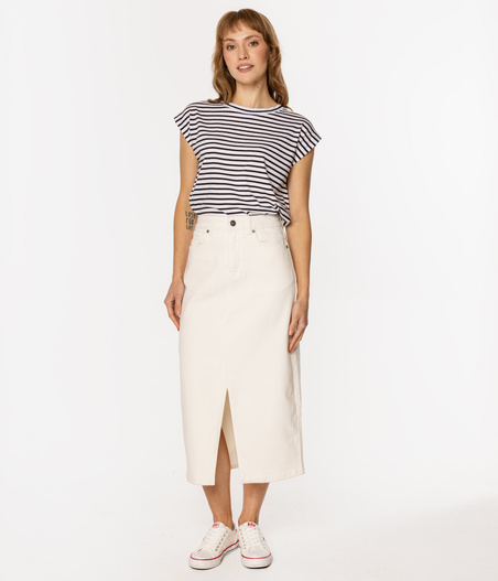 Spódnica jeansowa PRAIA 4842 WHITE