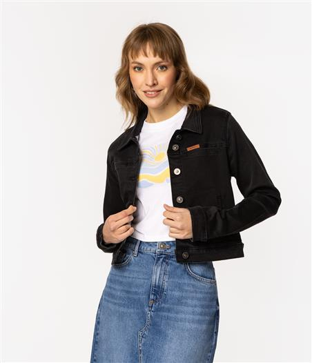 Kurtka jeansowa damska NIDA 5300 BLACK