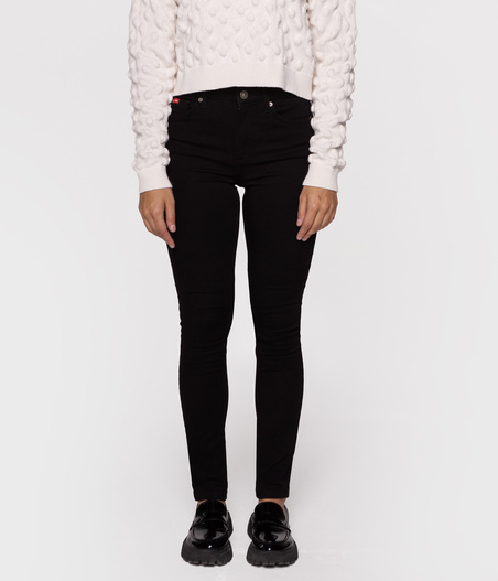 Jeansy damskie skinny SCARLET 8151 BLACK BLACK