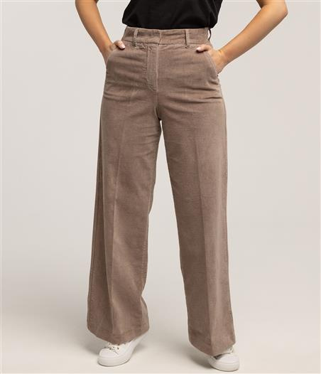 Spodnie damskie wide leg LUNAR CORD FUNGI