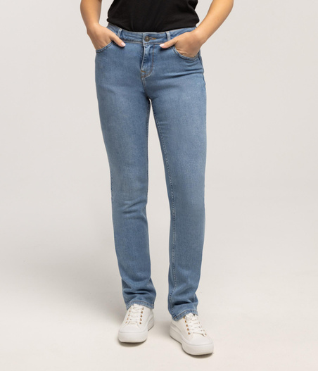 Jeansy damskie regular KIM 2710 MIST USED