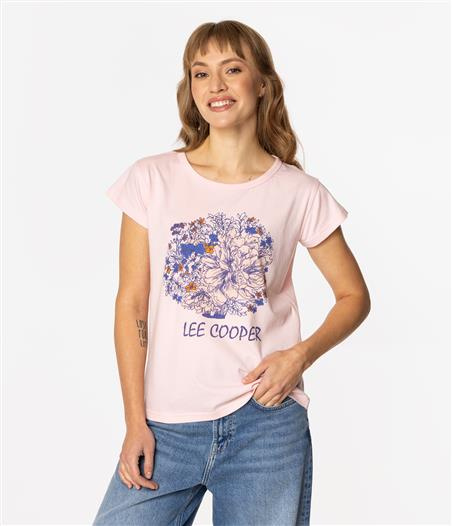 T-shirt damski z nadrukiem BOUQUET 1160 MARYS ROSE
