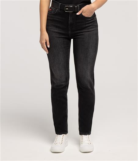 Jeansy damskie mom jeans MATEA 3237 BLACK USED