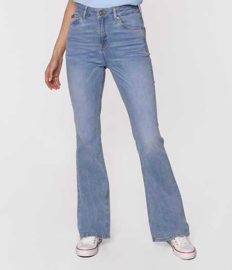 Jeansy damskie bootcut BECCA 2418 LIGHT USED