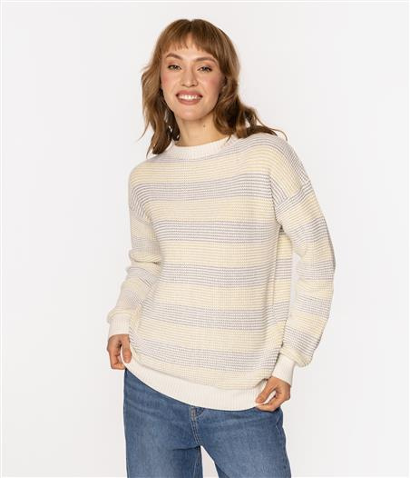 Sweter damski oversize DELA 5919 HAY