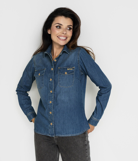 Jeansowa koszula damska JANET 2499 DARK USED