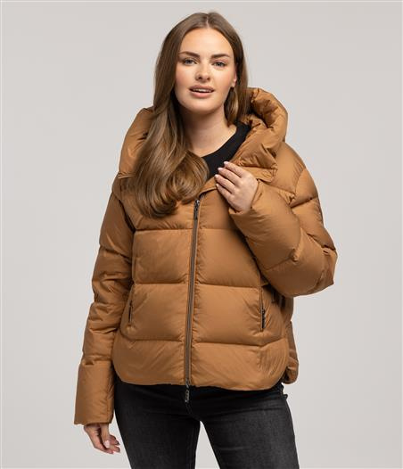 Puchowa kurtka LESLIE 9010 BROWN SUGAR